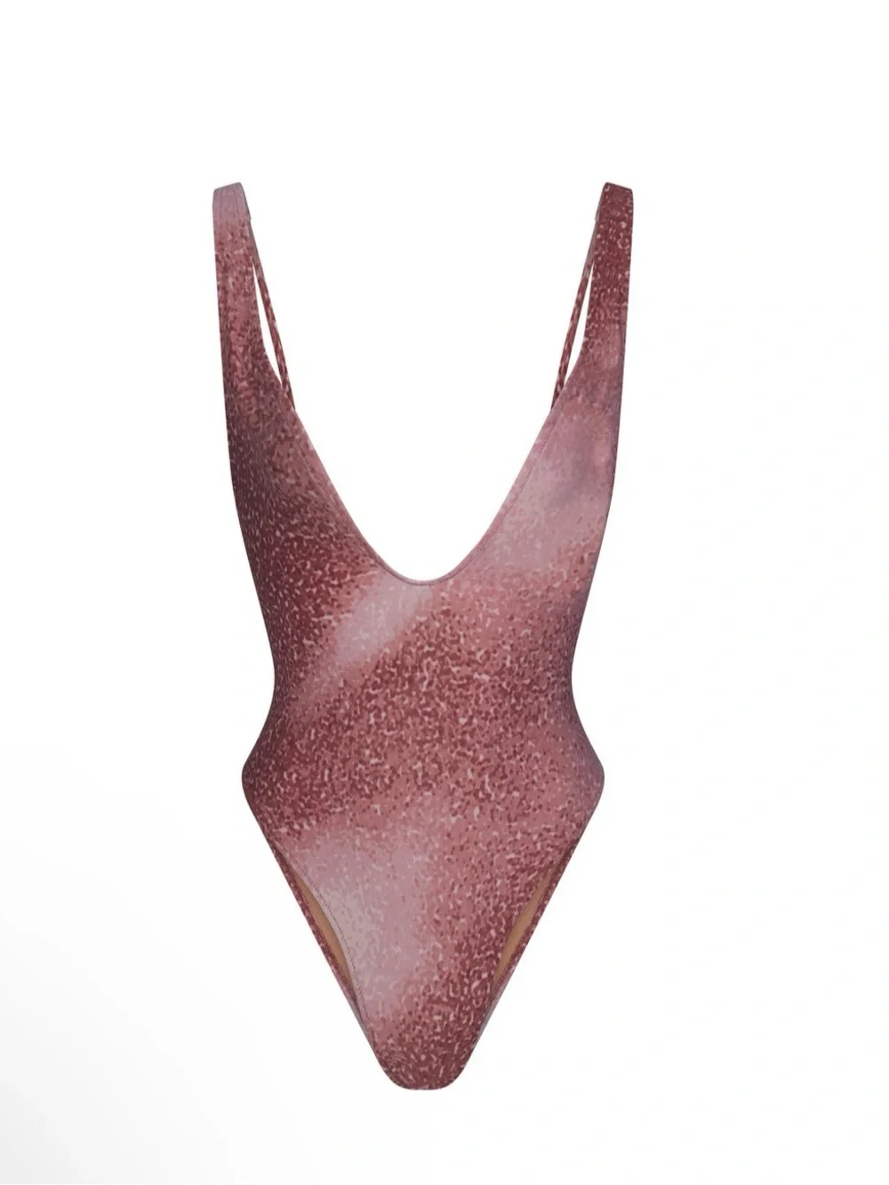 🩱 SIMS Signature Swim Plunge One Piece Swimsuit | Henna FX Ombre Print | M | NWT